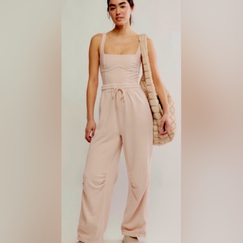 Free People Movement Light Pink Inbound Onesie
